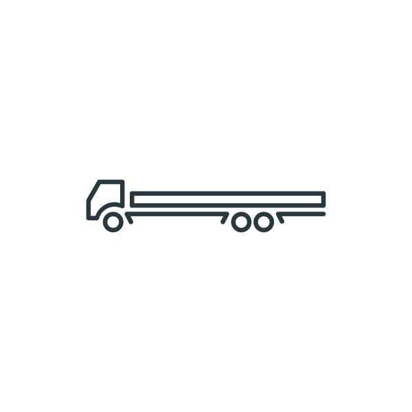 SVG Long towing truck symbol vector graphics