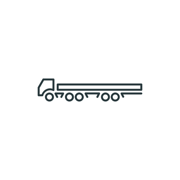 SVG Long truck symbol vector clip art