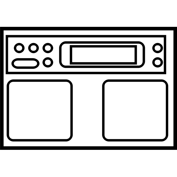 SVG Looper Pedal vector drawing