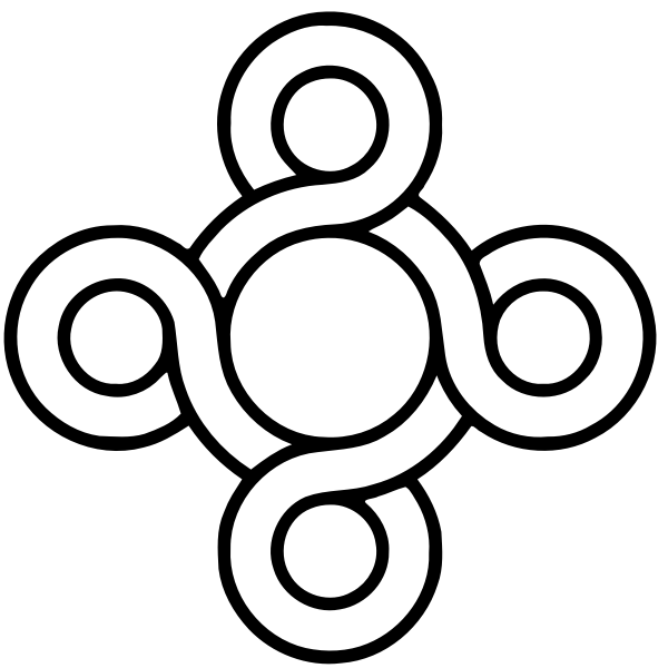 SVG Loopy circle vector image
