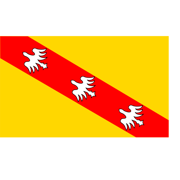 SVG Lorraine region flag vector image