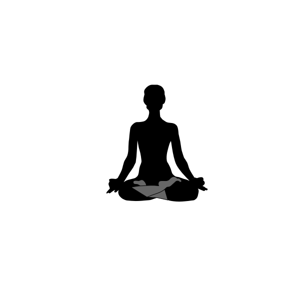 SVG Lotus pose