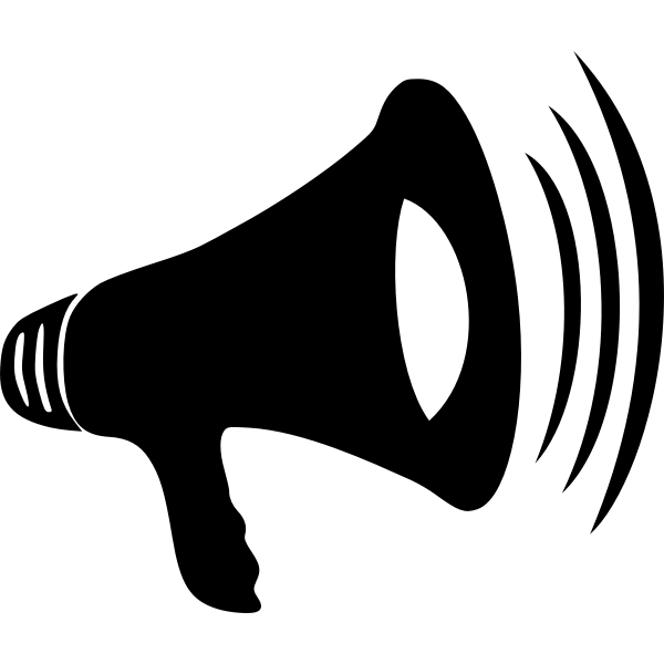SVG Loud megaphone vector illustration