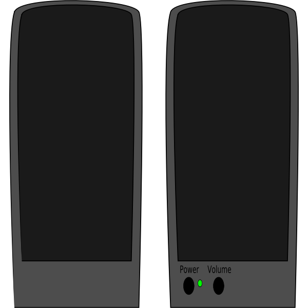 SVG Loudspeakers vector image
