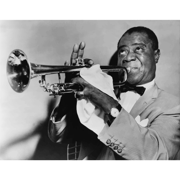 SVG Louis Armstrong Restored