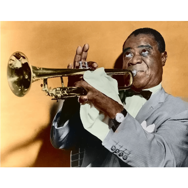 SVG Louis Armstrong Restored Color