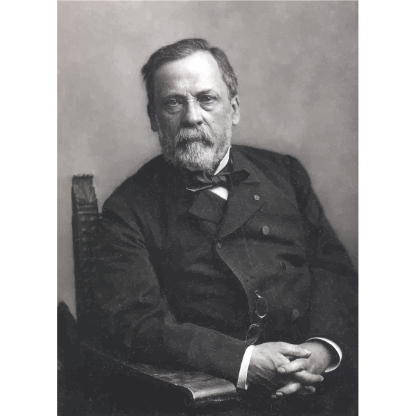 SVG Louis Pasteur vector image