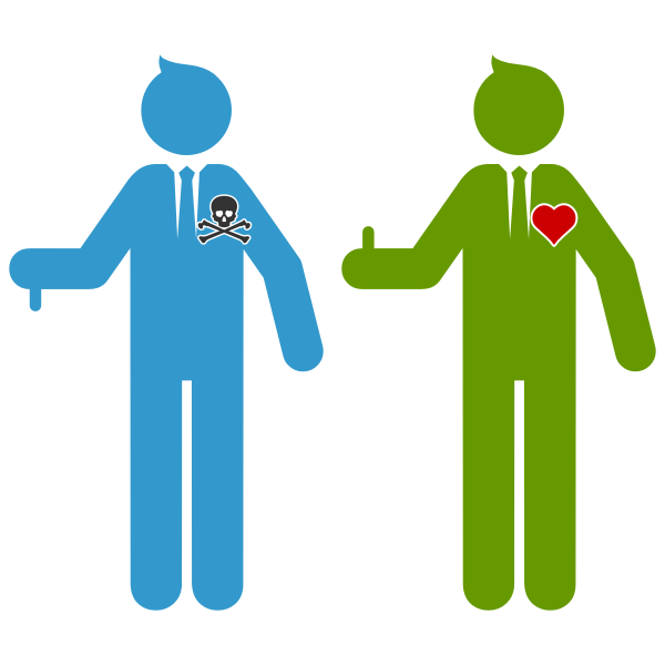 SVG Love and death symbols