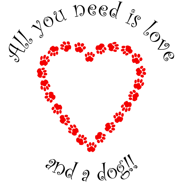 SVG Love and Dog