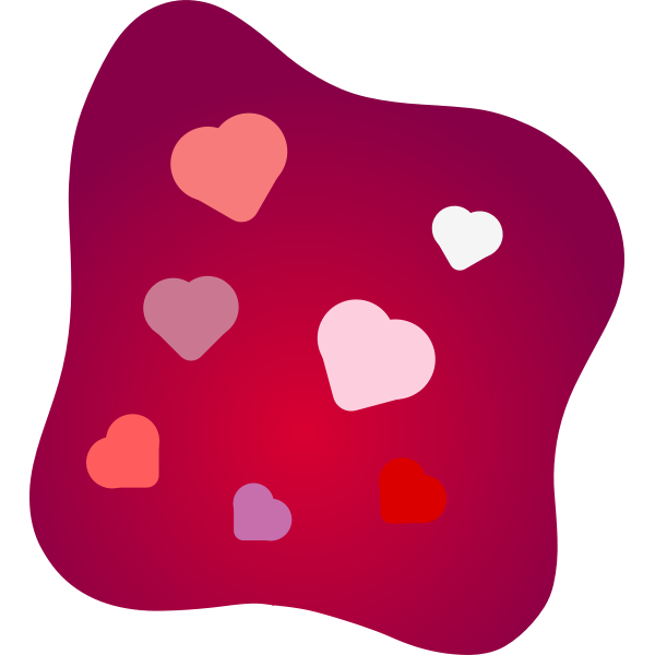 SVG Love cushion vector image