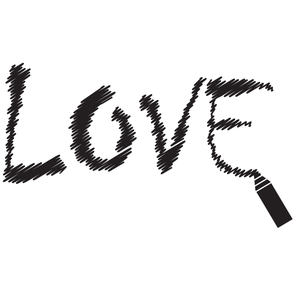 SVG Love text