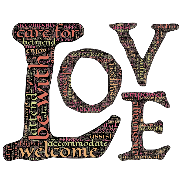 SVG Love typography