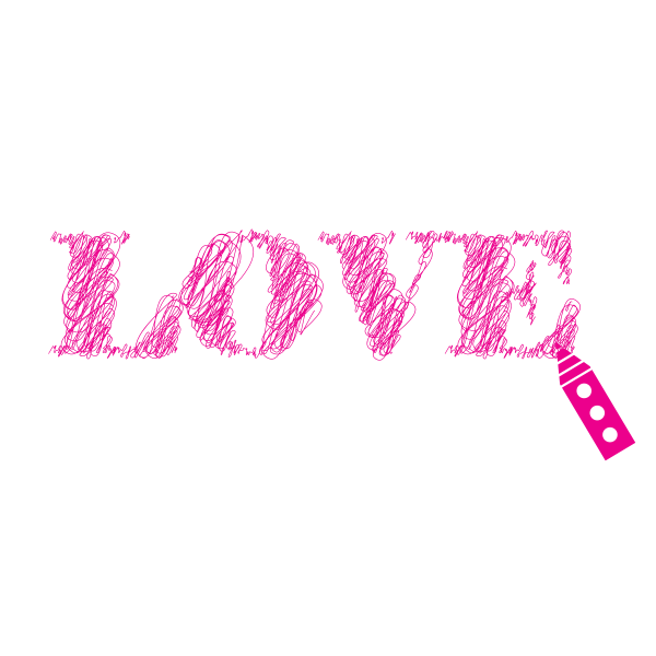 SVG Love word