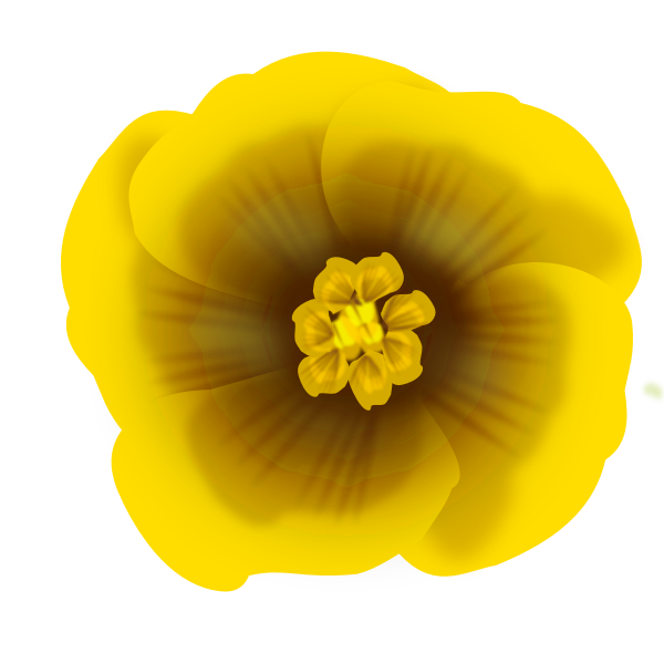 SVG Lovely yellow flower