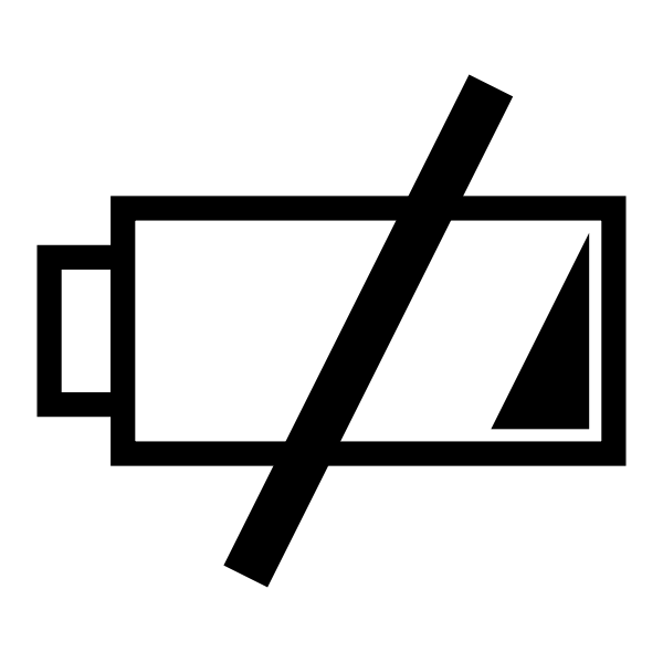 SVG Low battery icon clip art