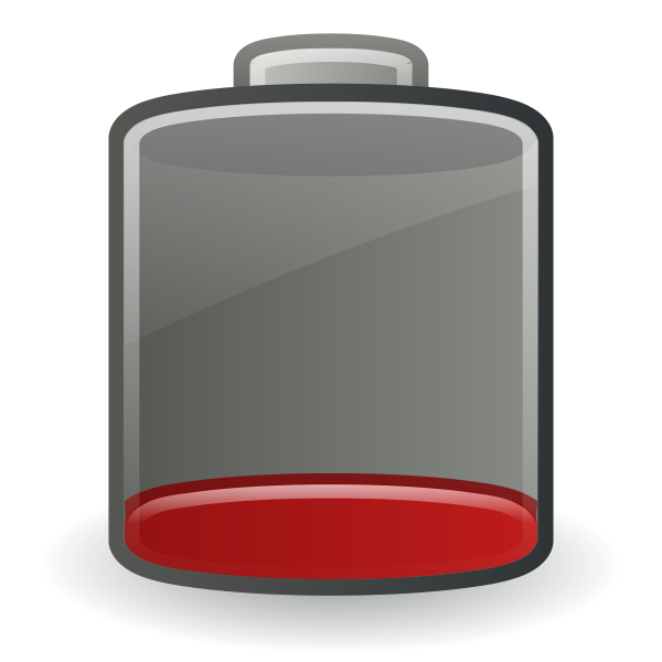 SVG Low battery symbol