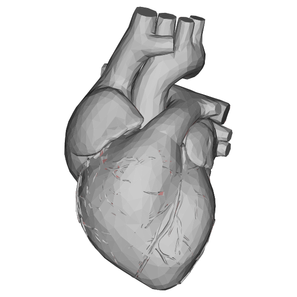 SVG Low Poly 3D Heart