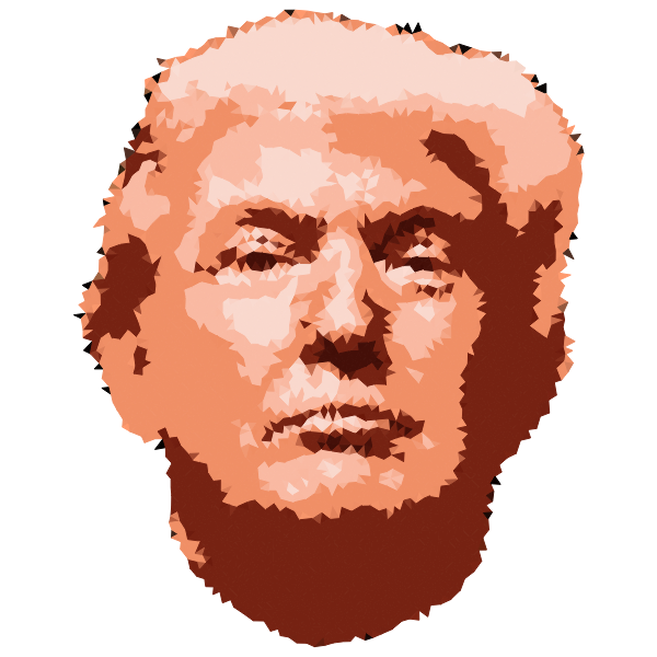 SVG Low Poly Trump Head
