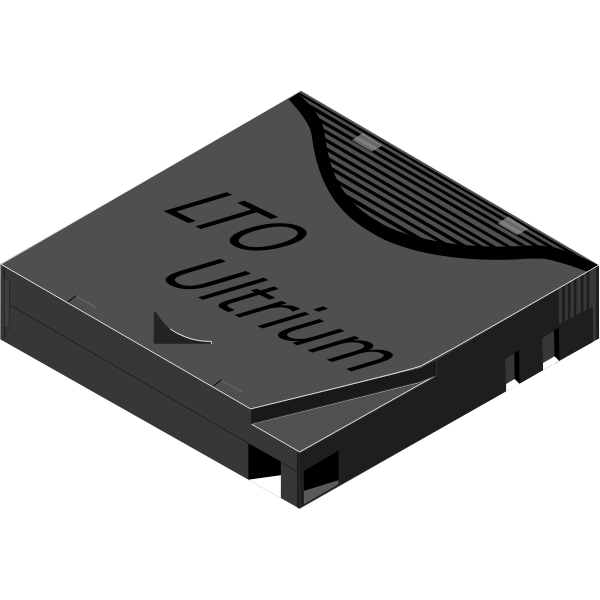 SVG LTO tape vector image