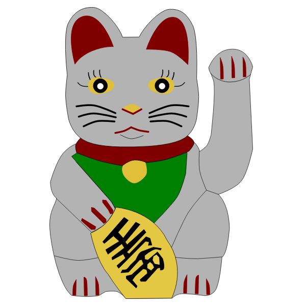 SVG Lucky Beckoning Cat