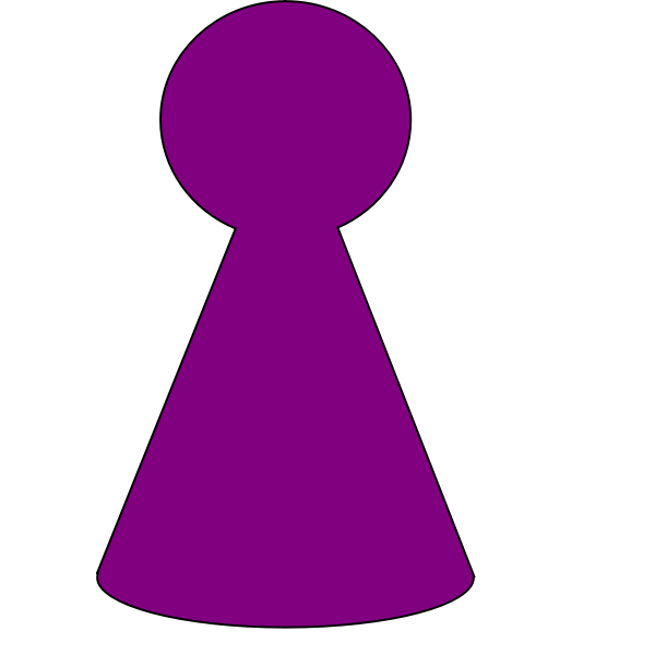 SVG Ludo Piece - Plum Purple