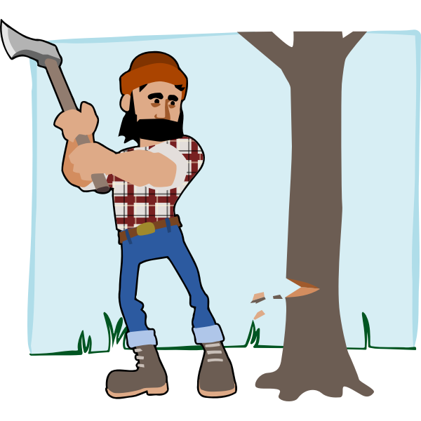 SVG lumberjack