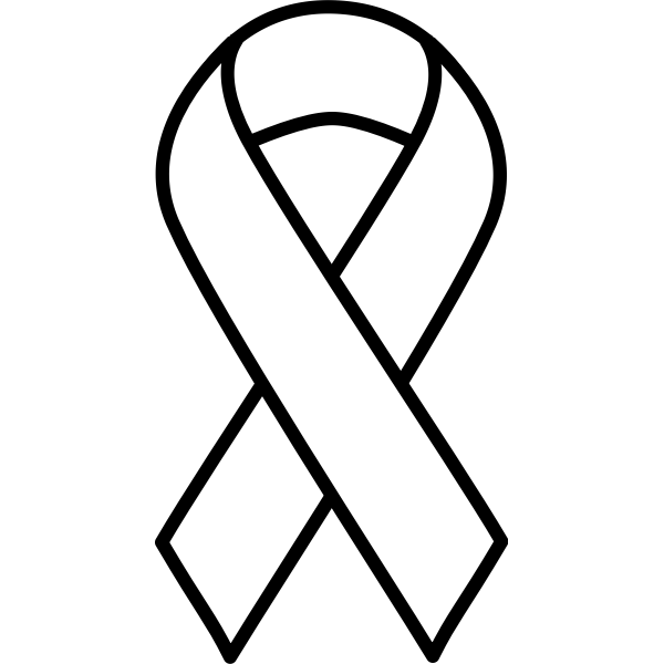 SVG Lung cancer ribbon