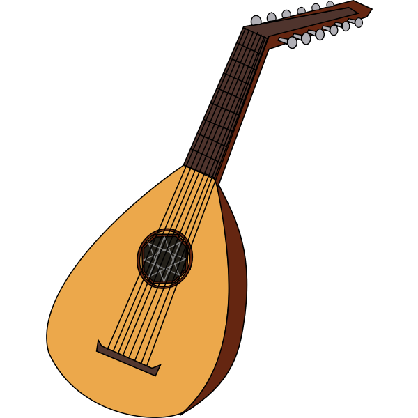 SVG Lute vector image