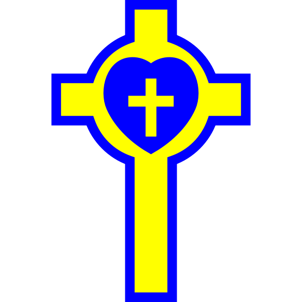 SVG Lutheran colorful cross