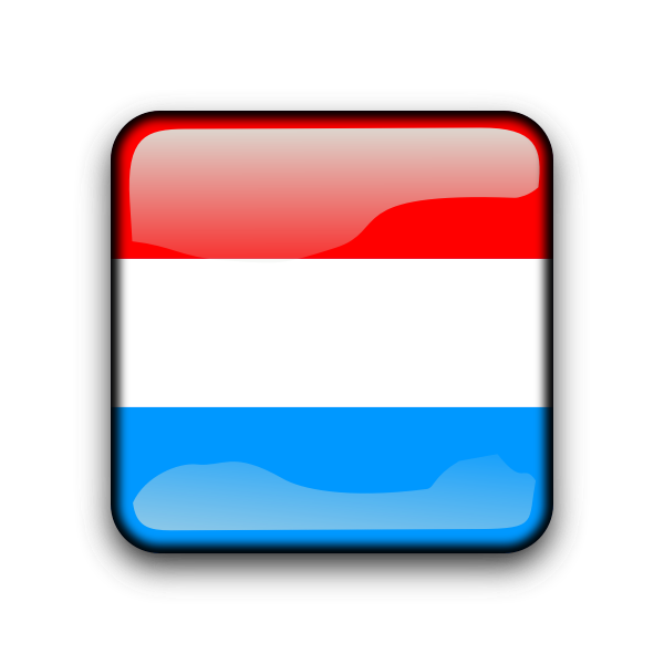 SVG Luxembourg flag vector button