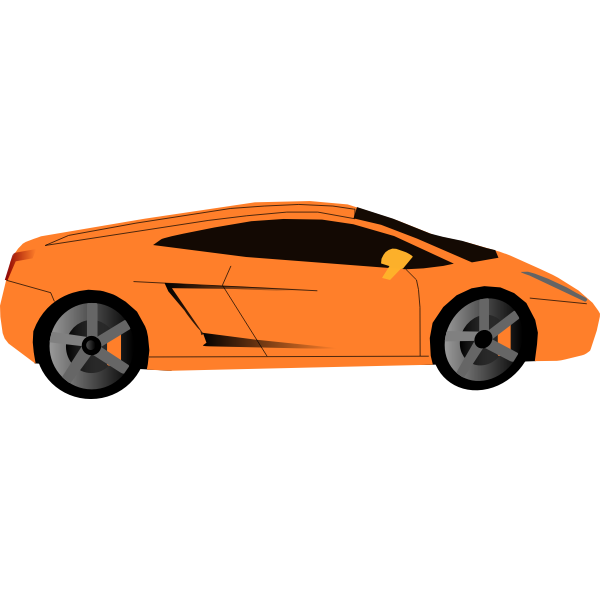 SVG Luxury sports car vector graphics