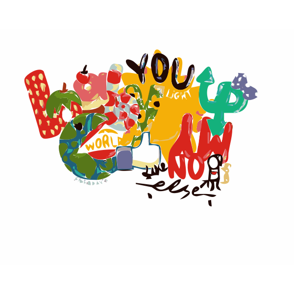 SVG Lyrics vector illustration