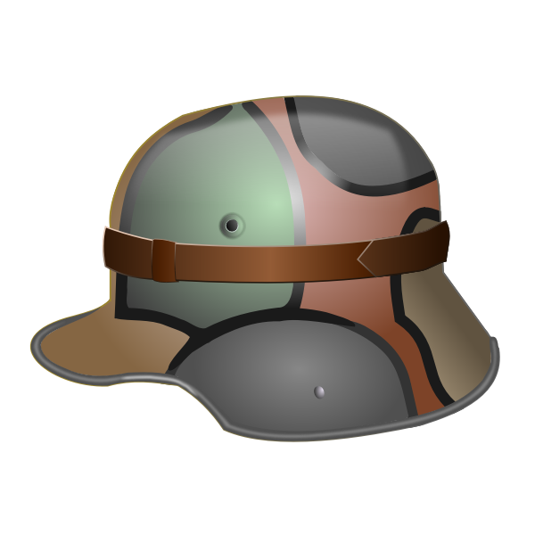 SVG M1916 German helmet vector image