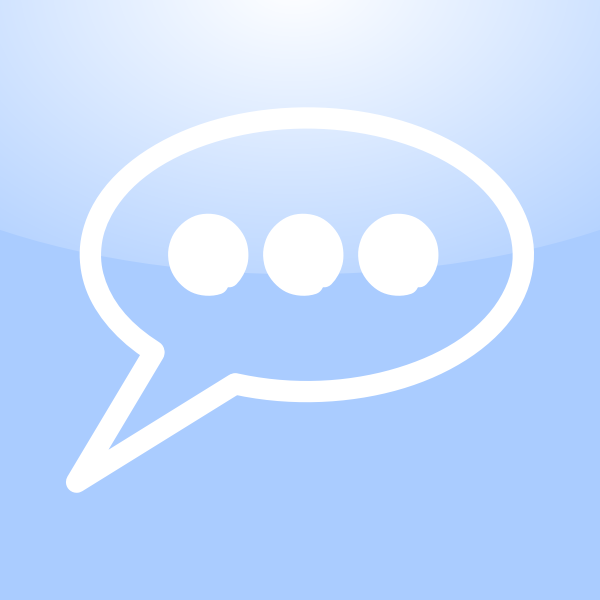 SVG Mac conversation icon vector clip art