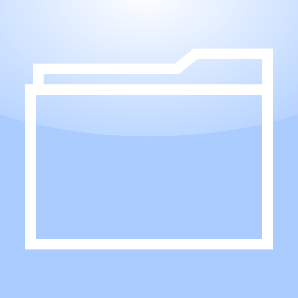 SVG Mac folder icon vector drawing