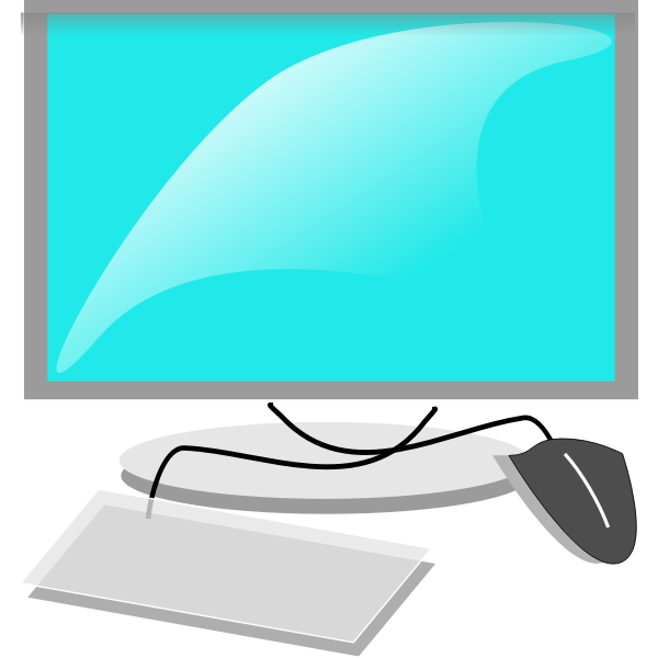 SVG Mac like computer configuration vector image