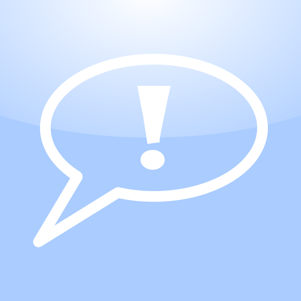 SVG Mac warning conversation icon vector image