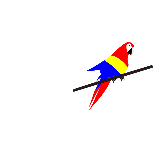 SVG Macaw on the tree