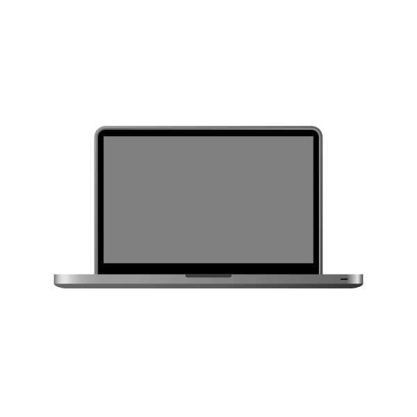SVG MacBook Pro laptop vector image