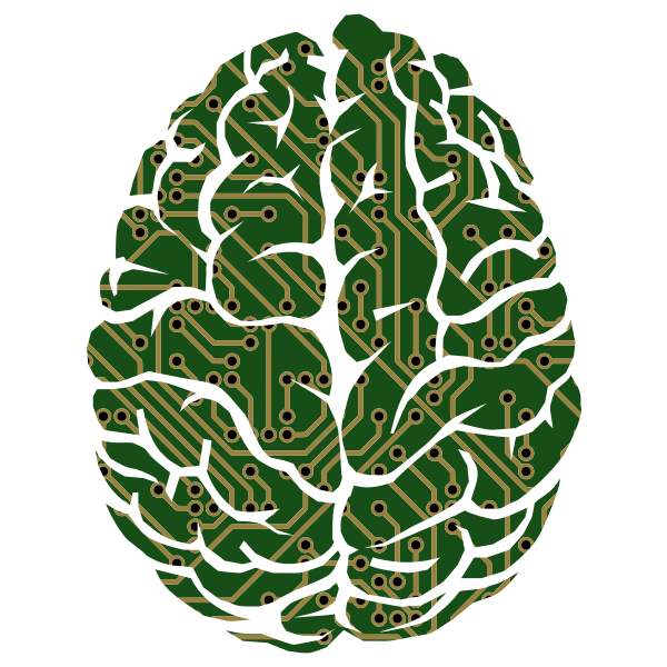 SVG Machine Learning Brain