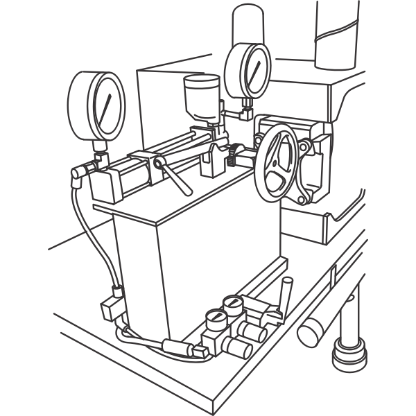 SVG Machine with guages
