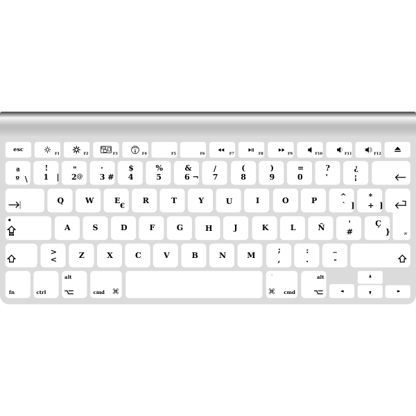 SVG MacKeyboard SP