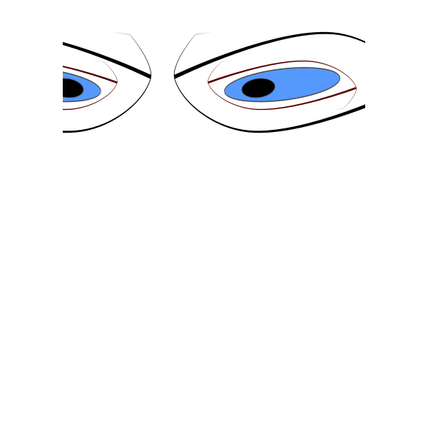 SVG Mad blue eyes