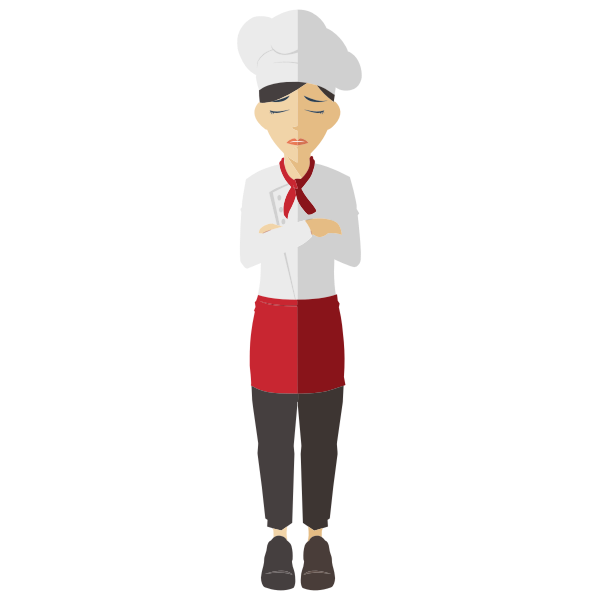 SVG Mad female chef