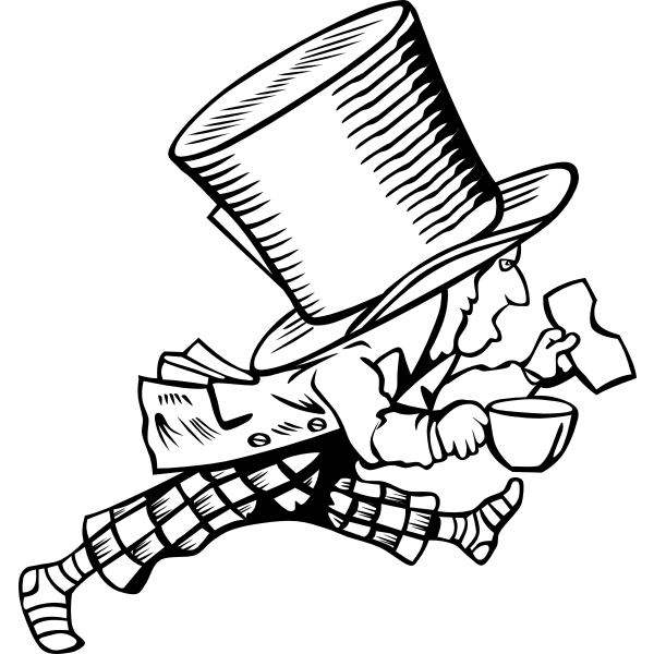 SVG Mad Hatter vector image