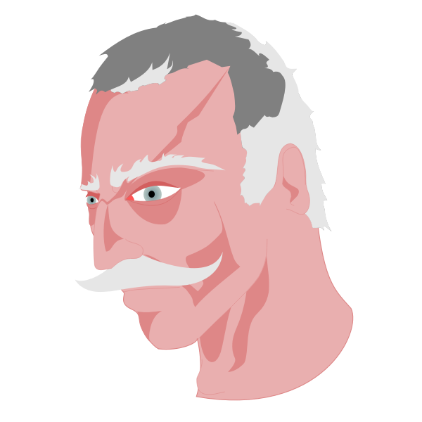 SVG Mad old man