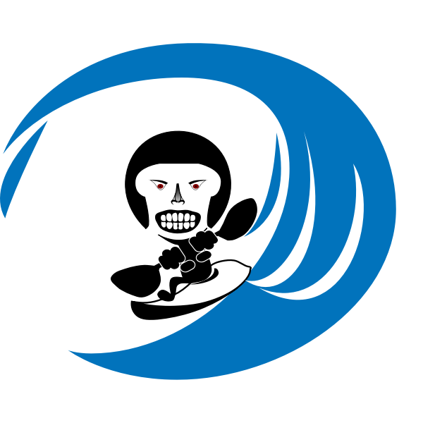 SVG Mad Waveski Man