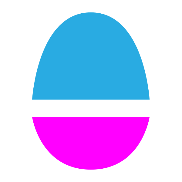 SVG Magenta and blue egg