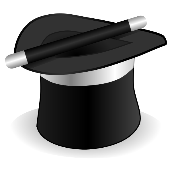 SVG Magic hat and wand