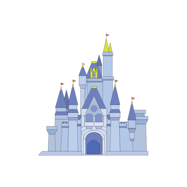 SVG Magic Kingdom Castle